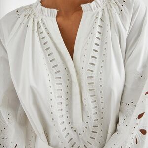 Rails White Eyelet Dress